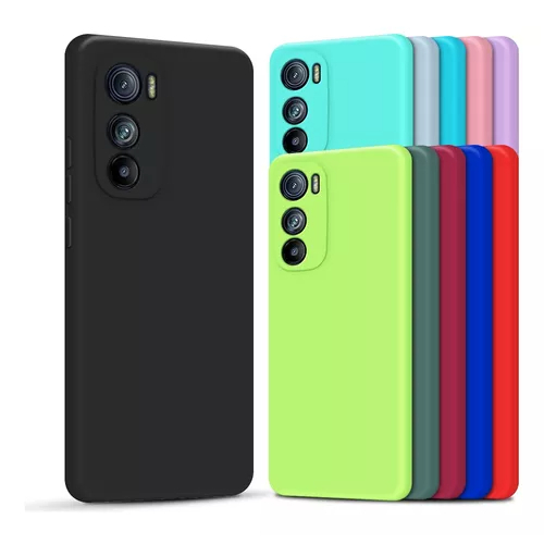 Kit 2X1 Motorola Moto Edge 30 Pro - Capa Silicone Colorida Veludo 3D + Película Frontal Ceramica 9D em Oferta na Shopee
