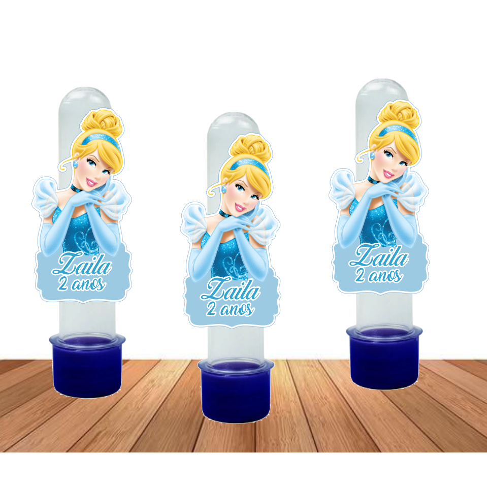 15 Apliques para Tubetes Cinderela - Festa infantil - Lembrancinhas personalizadas