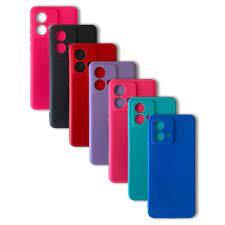 Kit 2X1 Motorola Moto Edge 40  Neo - Capa Silicone Colorida Veludo 3D + Película Frontal Ceramica 9D