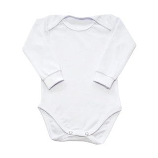 Body Bebê Manga longa Branco para Sublimação Poliéster Com Elastano em Oferta na Shopee