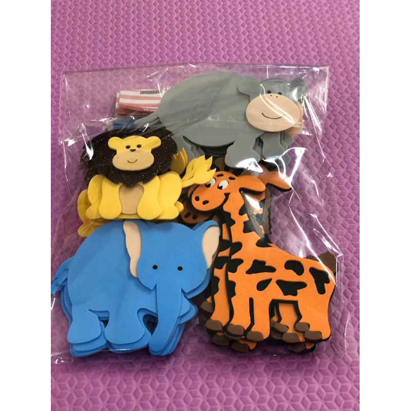 kit apliques de E.v.a zoologico — imagem 2 de 2