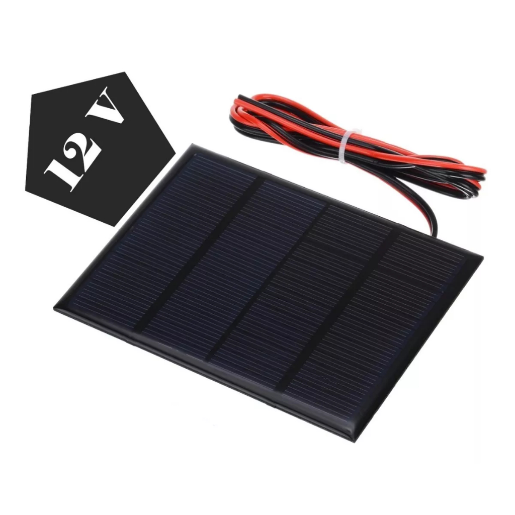 Placa Solar Painel 12v 1,5w  Energia Fotovoltaica em Oferta na Shopee