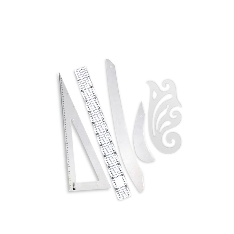 Kit Conjunto Costura modelagem com francesa e régua 5x50 em Oferta na Shopee