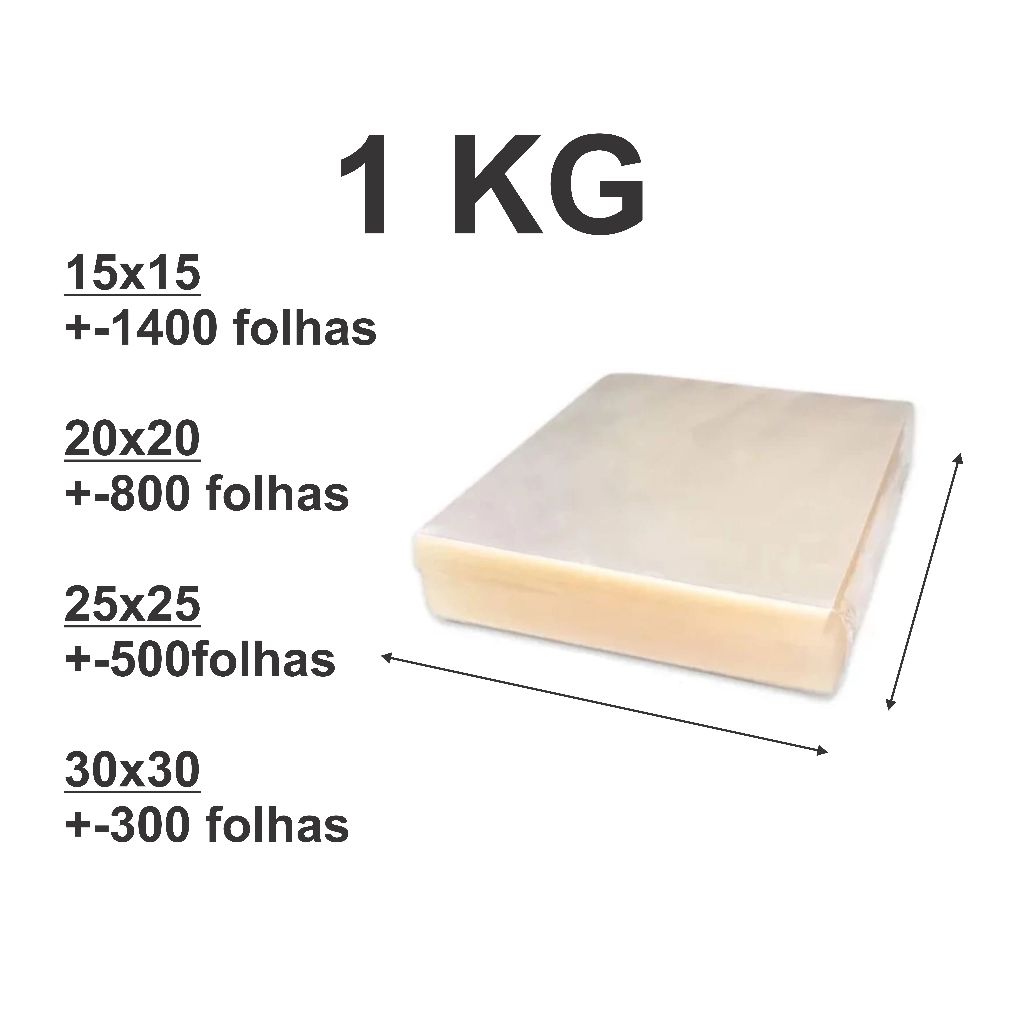 Folha Transparente Folha celofane 15x15 20x20 25x25 30x30 Doces Uso Em Geral Polipropileno em Oferta na Shopee