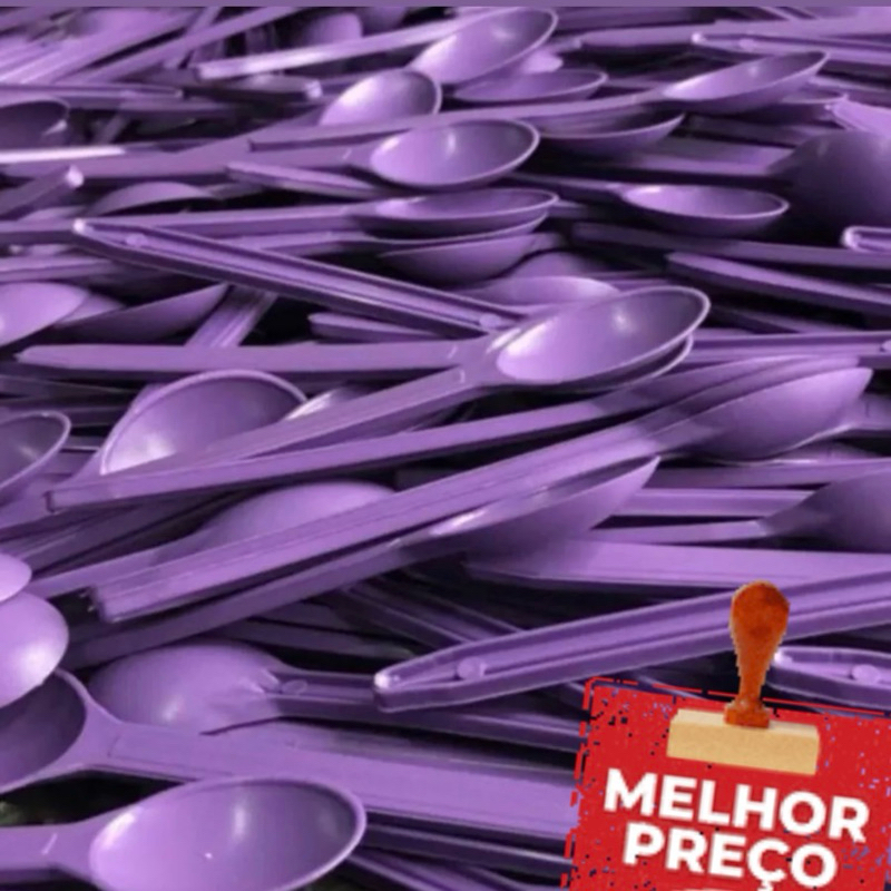 1000~4000 COLHER AÇAÍ ROXA REFORÇADA 13 CM OFF em Oferta na Shopee