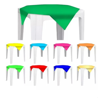 Pacote Toalha De Mesa Cobre Mancha Plástica Lisa Ou Xadrez 70x70cm 10 Unidades em Oferta na Shopee