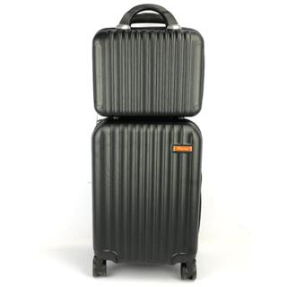 KIT Mala de bordo avião / Bagagem de mão 10 KG, polipropileno ABS resistente com rodinha removível 360 graus- KIT-H2/6-S-1Z