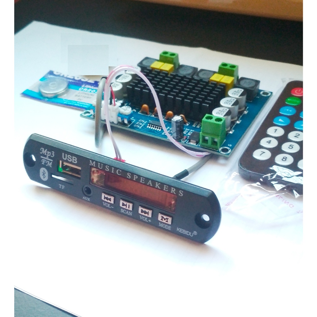 Kit Placa MP3 + Amplificador 240W (2x120w rms) Original Para Caixa de Som, Hobby