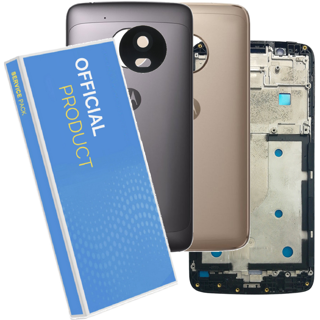 Carcaça Aro Chassis + Tampa Com Lente Câmera Compatível Moto G5 Xt1672 0rigna! De Metal