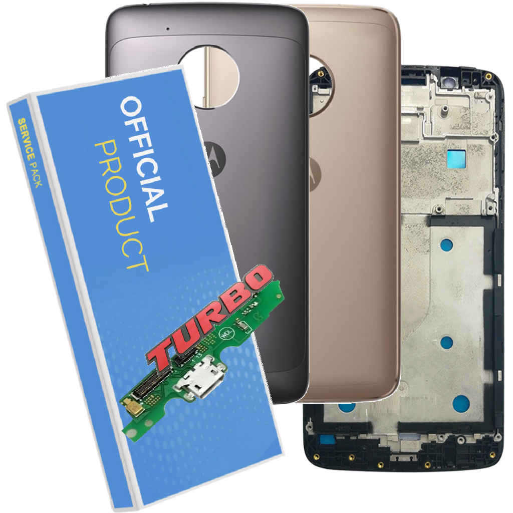 Carcaça Aro Chassis + Tampa Compatível Moto G5 Xt1672 0rigna! De Metal + Placa de Carga!