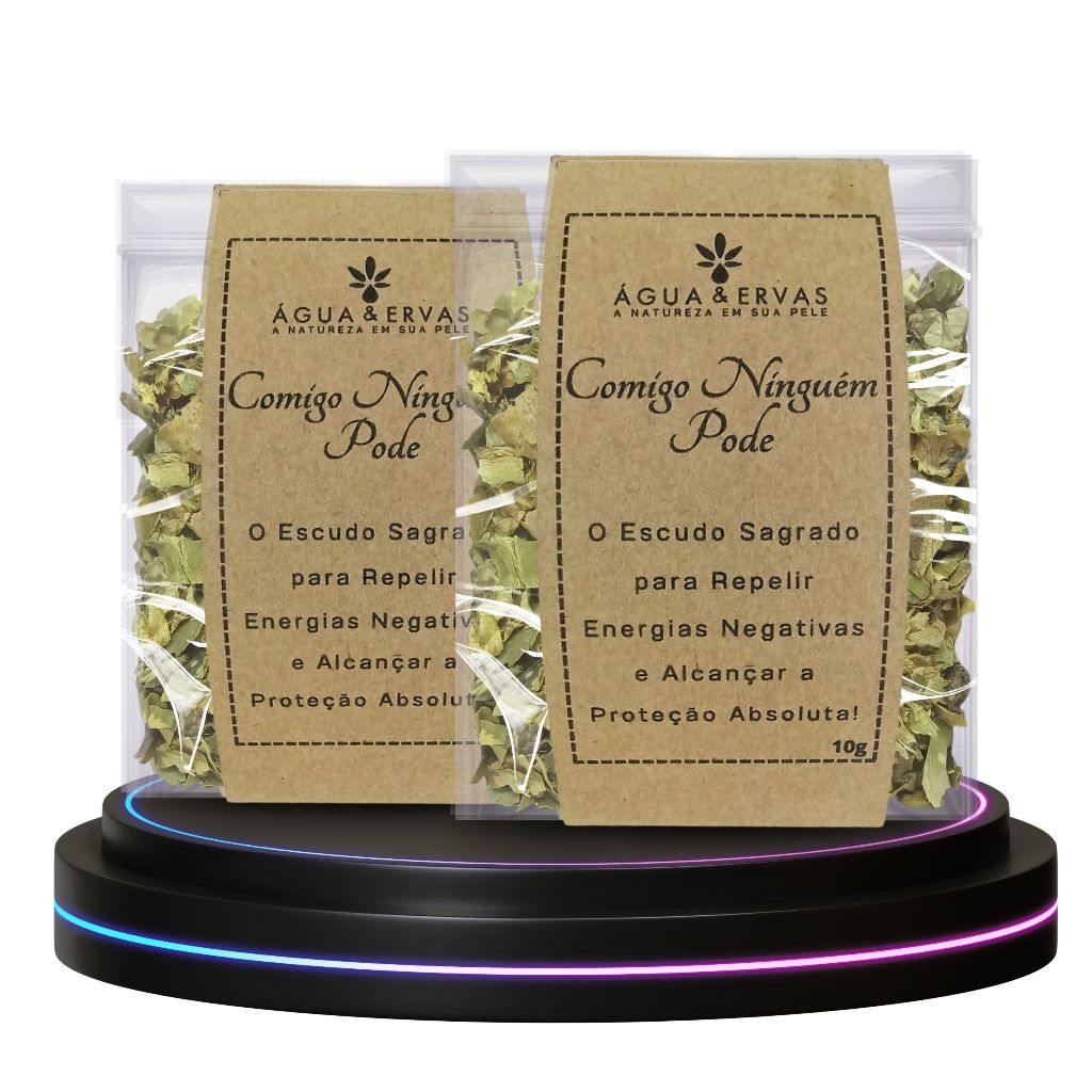Kit c 2 Ervas para Banho | Comigo Ninguem Pode | Alta Qualidade em Oferta na Shopee