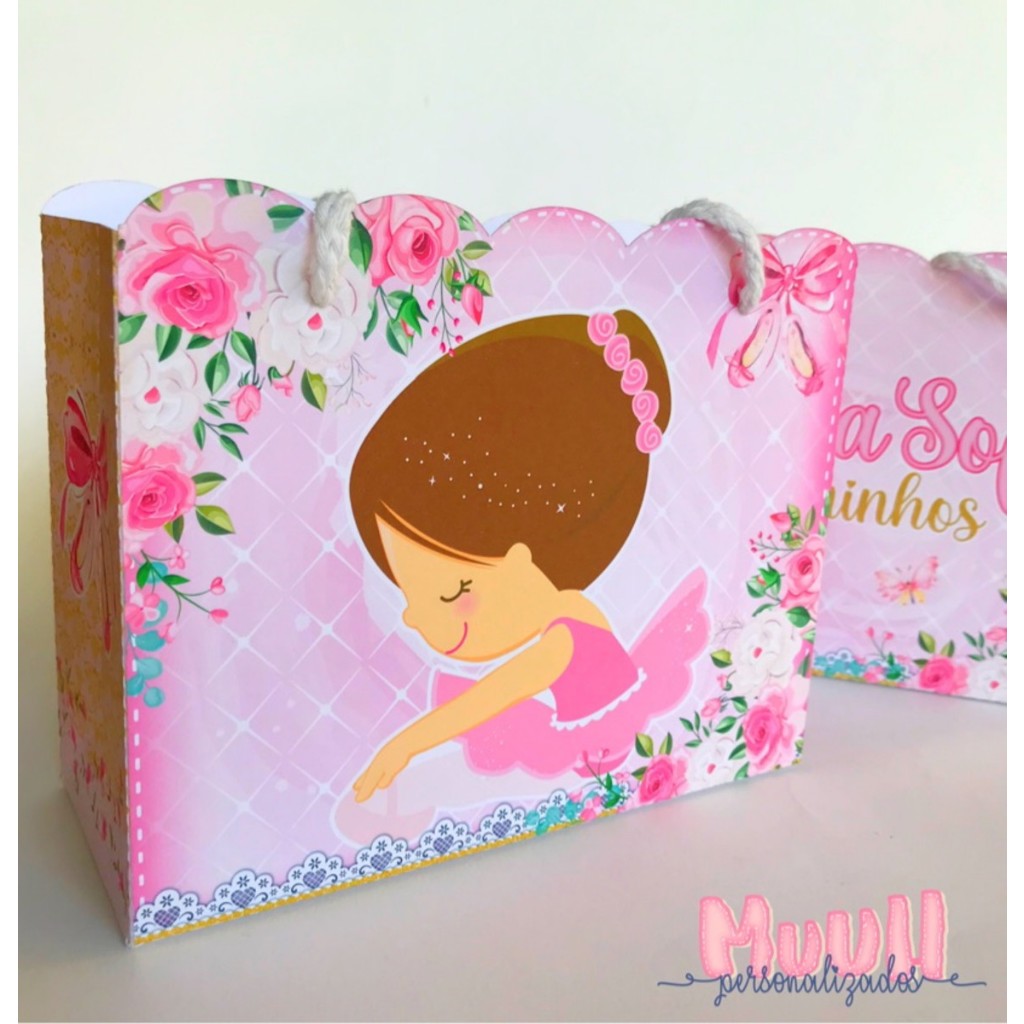 sacolinha personalizada bailarina