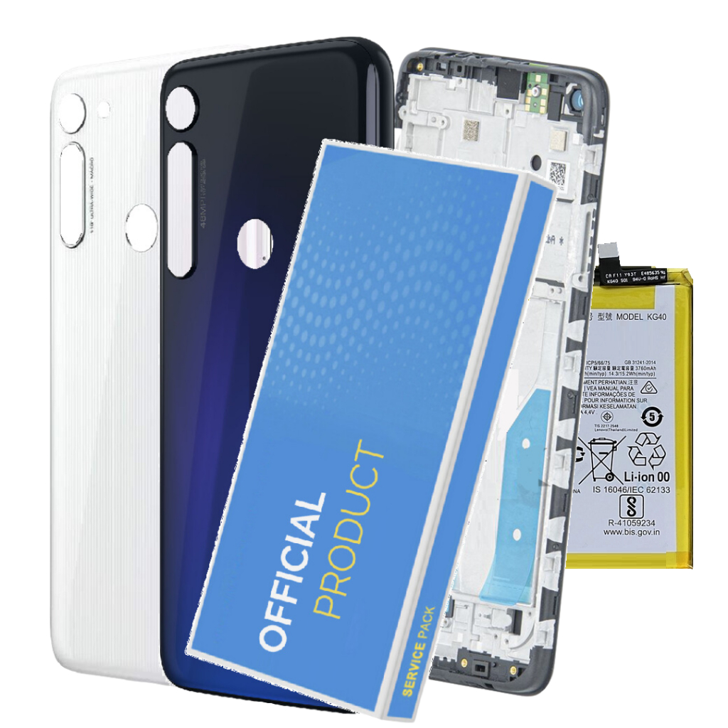 Kit Carcaça Aro Chassis + Com Tampa e Battria Compatível Moto G8 Xt2045 + 1 Ano Garantia!