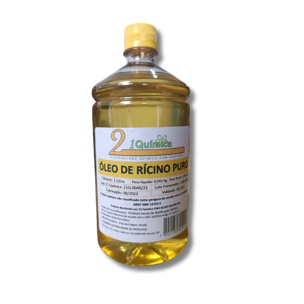 Oléo De Rícino 100% Puro Crescimento Capilar  com Válvula Pump - 1 Litro em Oferta na Shopee