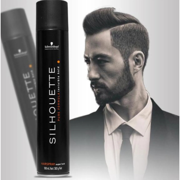 SILHOUETTE HAIR SPRAY SUPER HOLD SCHWARZKOPF - EXTRA FORTE 500ML E 750ML