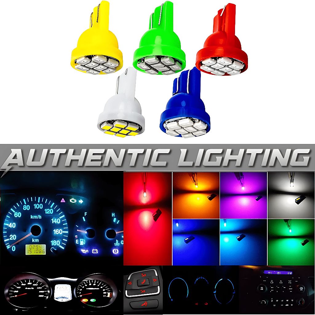 Unidade Lâmpada Pingo T10 8 Leds 12v Meia Luz Teto Mala Placa Lanterna break light 1 Un