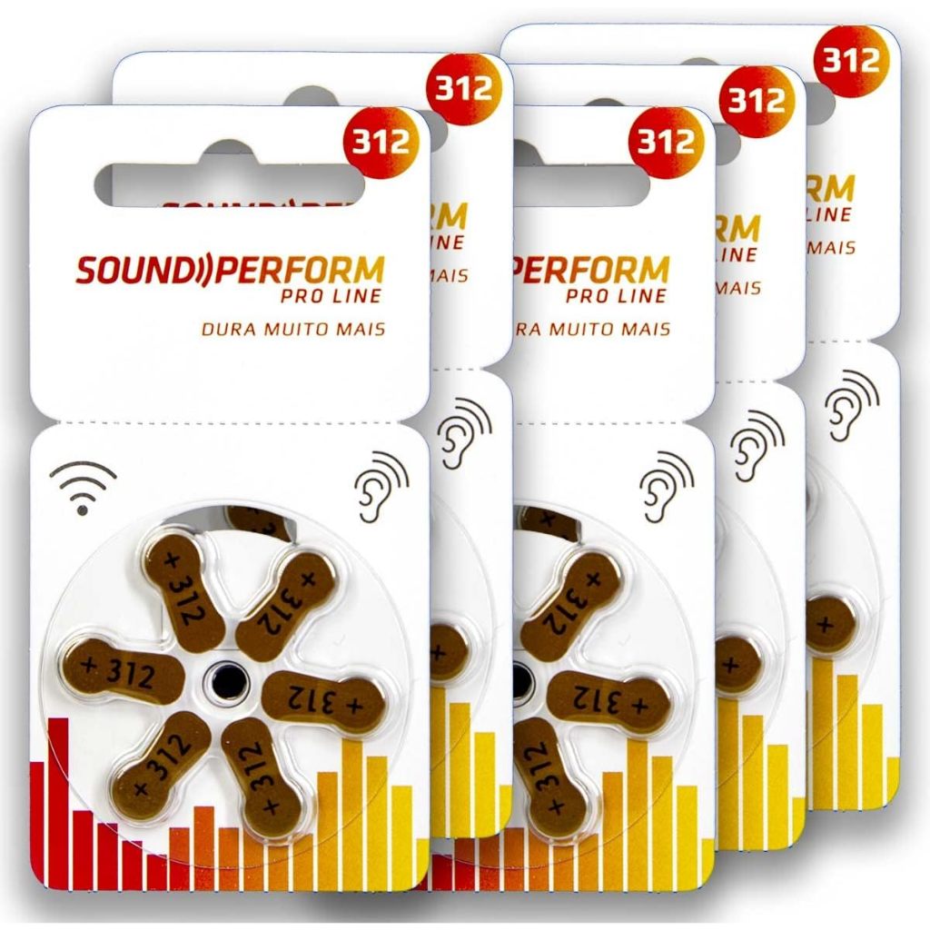 30 Pilhas Baterias P312 Pr41 Sound Perform - 5 Cartelas em Oferta na Shopee