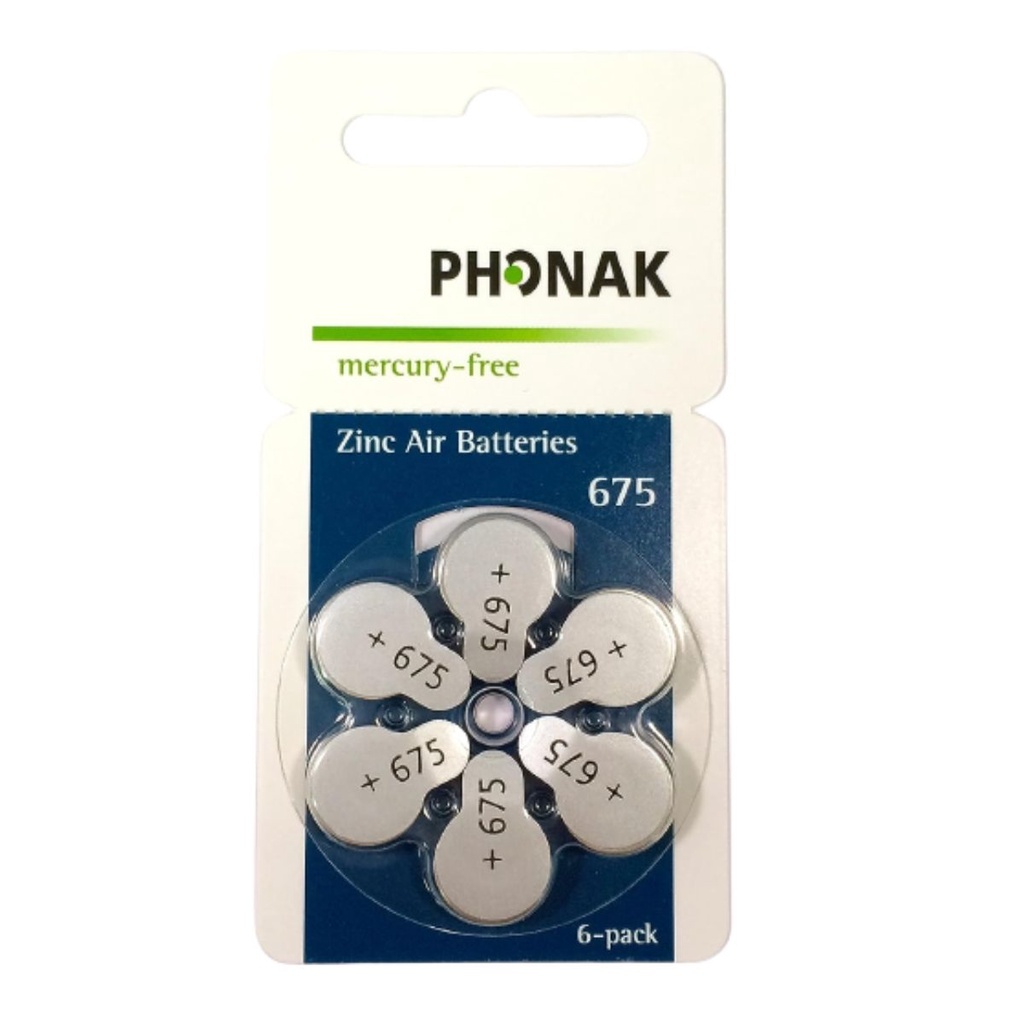60 Pilhas Bateria P675 Pr44 Aparelho Auditivo - Phonak