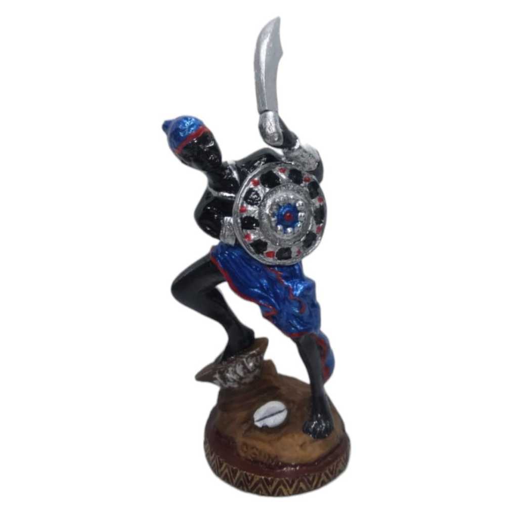 Ogum Orixá 15cm de resina imagem miniatura de Ogum Orixá decorativa altar umbanda