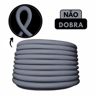 Conduite Corrugado Cinza 3/4 100 Metros Eletroduto PEAD Alta Qualidade em Oferta na Shopee