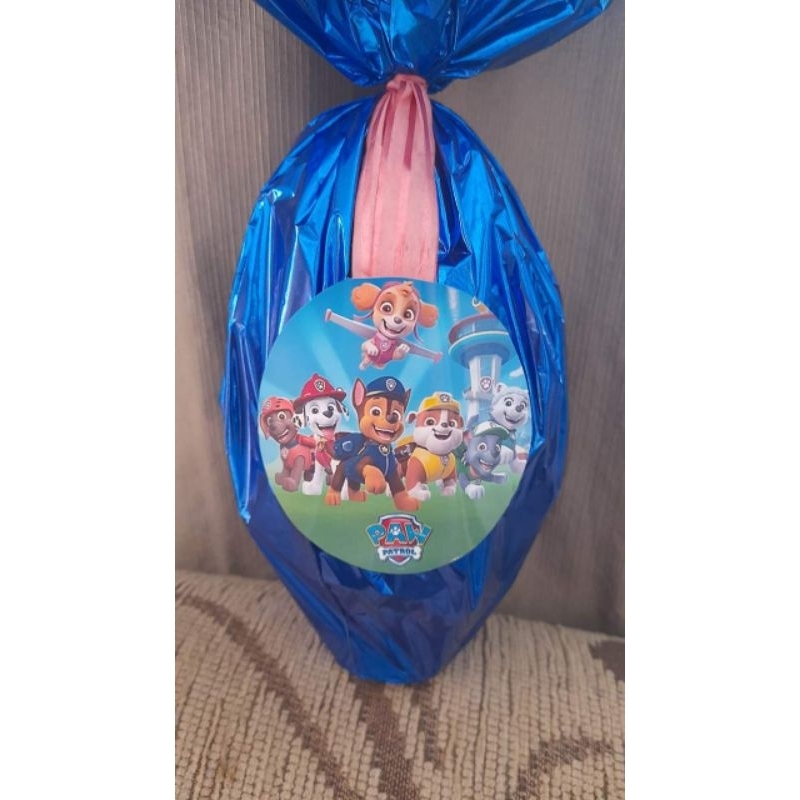 ovo da.pasxoa patrulha canina 350g  om surpresa em Oferta na Shopee