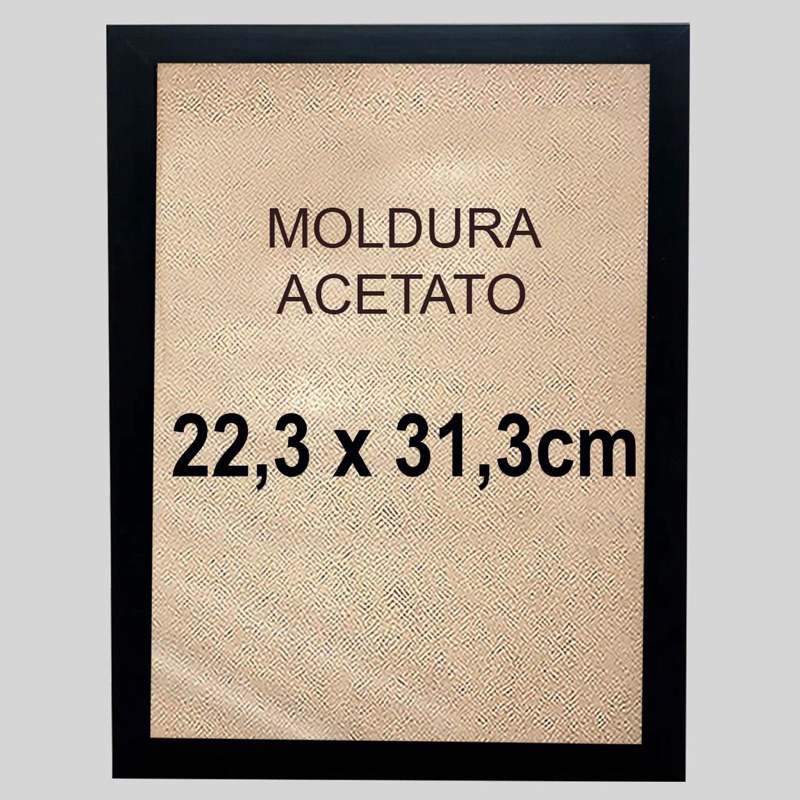Moldura Quadro 22,3x31,3cm Deluxe para Quebra-Cabeça – Com Acrílico Cristal Inquebrável e Fundo Rígido