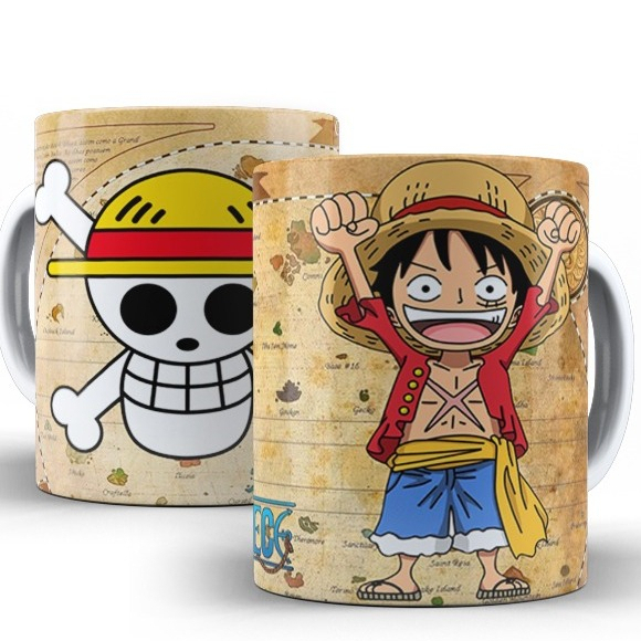 Caneca Personalizada One Piece Monkey D. Luffy em Oferta na Shopee