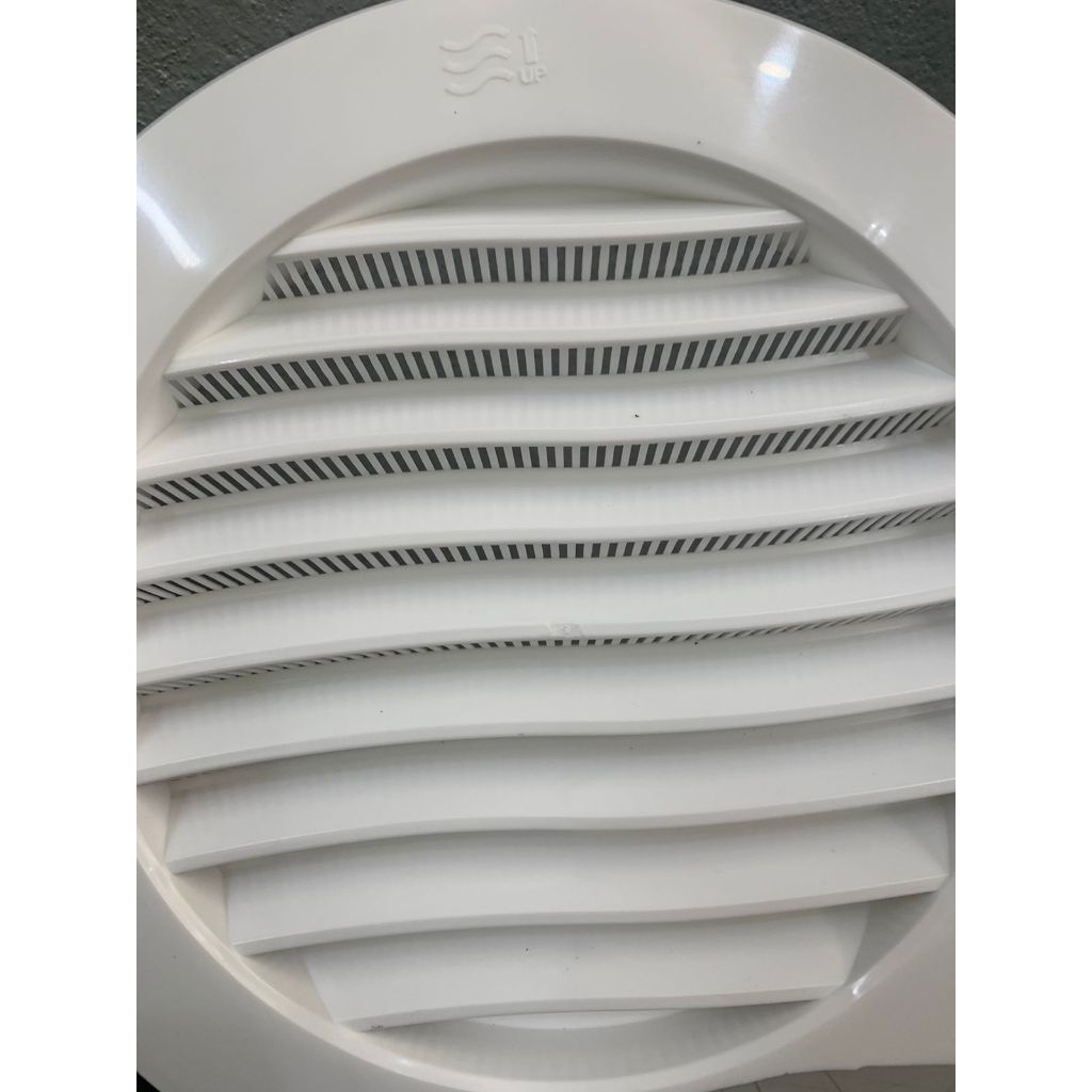 KIT com 4 Grelha Acabamento P/ Exaustores Coifas E Ventilação 100mm