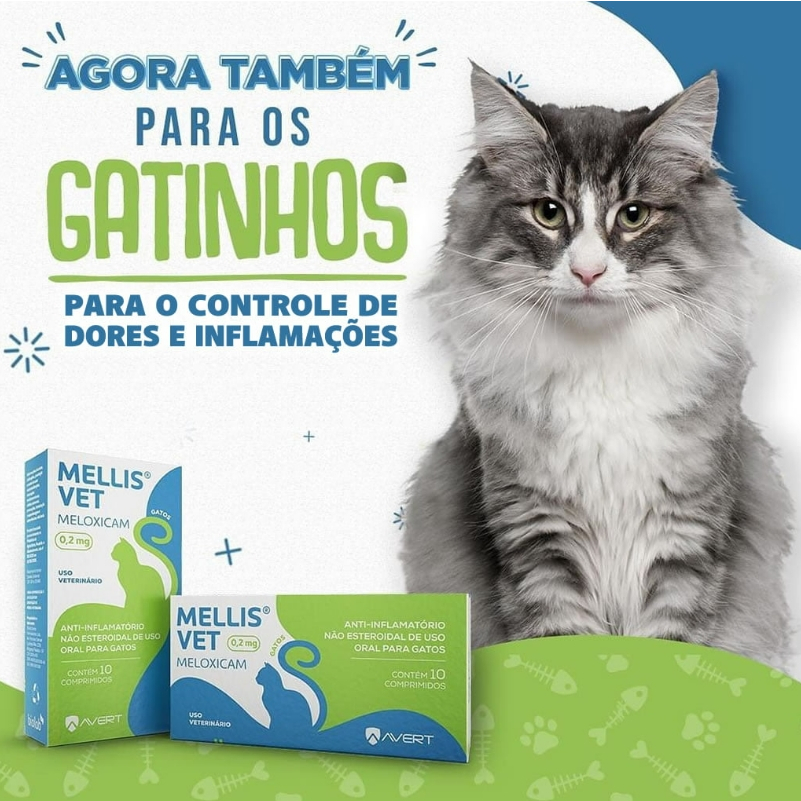 Kit 2 Mellis Vet 0,2mg 10 Comprimidos para Gatos Avert · foto 2