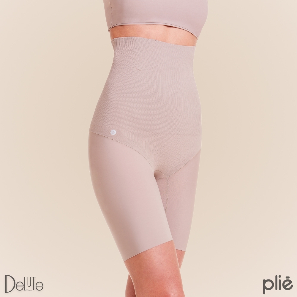 Bermuda Cintura Alta Plié Feminina Modeladora Abdominal com Mini Barbatanas Reduz Medidas Control - Women Clothes