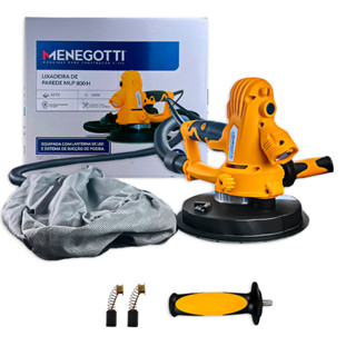 Lixadeira de Parede Menegotti MLP800H 60Hz 800W Motor Monofásico para Lixar Paredes Pedreiros em Oferta na Shopee