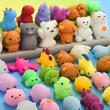 Kit 50 Squishy Mochi Bichinho Criaturas Macio De Apertar TPR Silicone em Oferta na Shopee