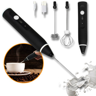 Mix Misturador Mini Mixer Batedeira Manual Cafe Bebidas Batedor De Ovos Automático Elétrico Inox