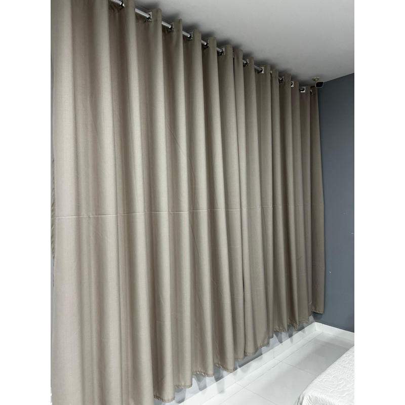 Cortina luxo de Linho para sala ou quarto 3,00x2,60m em Oferta na Shopee