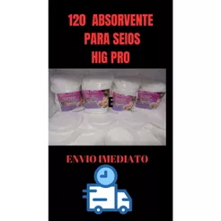 ABSORVENTE DE SEIOS HIG PRO Amamentaçao .Protetor de Seios