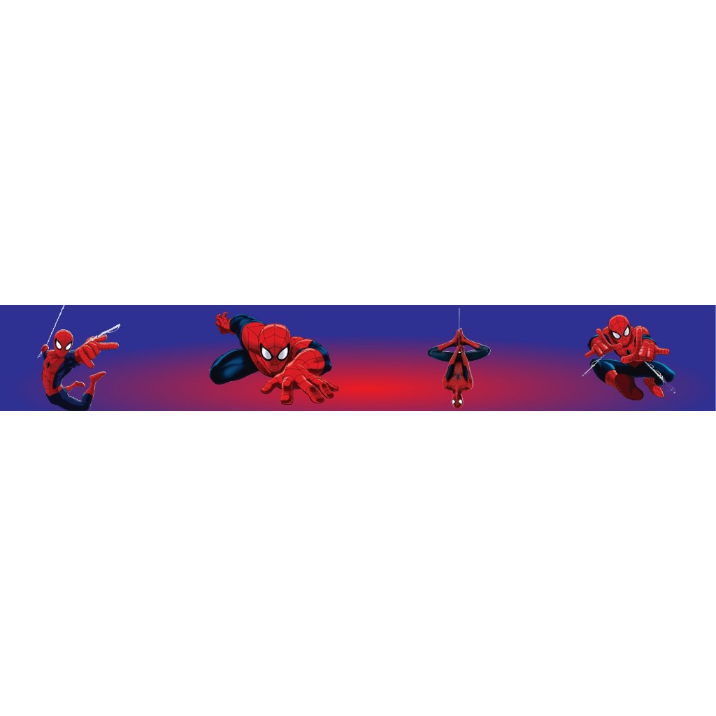 Faixa Adesiva Decorativa infantil Homem Aranha -autocolante, não precisa de cola