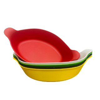Kit 5 Petisqueira Coloridas Canoa Barquinha Porções Petiscos