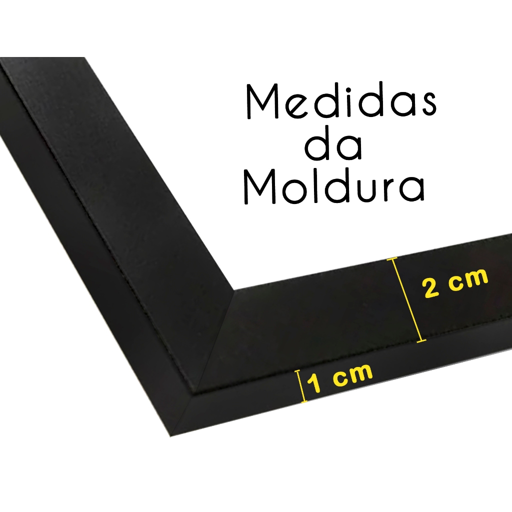 Quadro 49,5x36,5 Com Vidro P/Quebra Cabeça 500 Pçs Moldura Madeira Com Vidro e Fundo MDF 36,5x49,5 — imagem 2 de 2