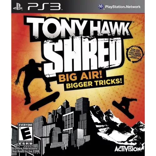 Jogo Tony Hawk's  Shared - Big Air  - Usado - Ps3 - Midia Fisica