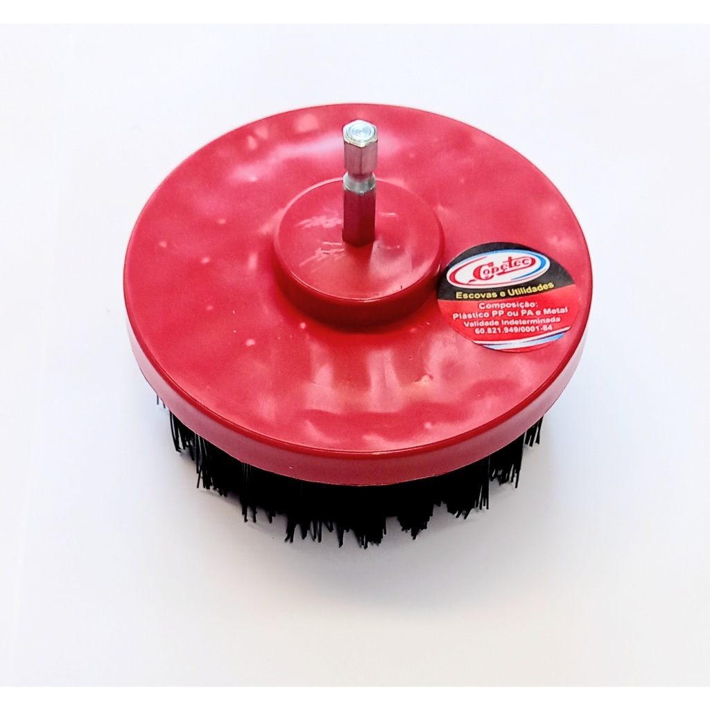 escova p/ limpeza escova media rotativa 100mm uso em furadeira copetec escova para limpeza estofado em Oferta na Shopee