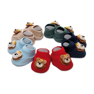 SAPATINHO BEBE TIPO PANTUFA MEIA TEMA LEAO em Oferta na Shopee