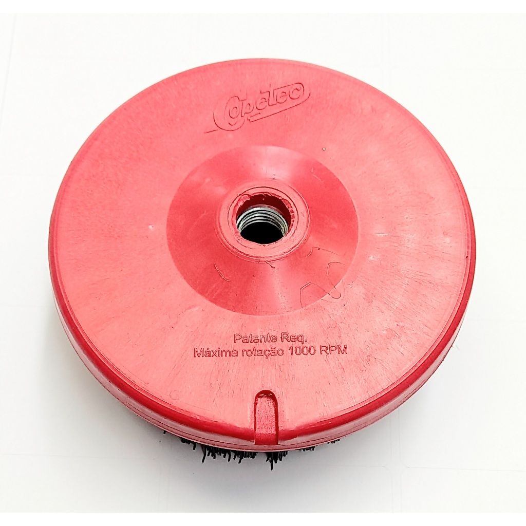 escova rotativa media 120mm uso em politriz rosca de 14mm