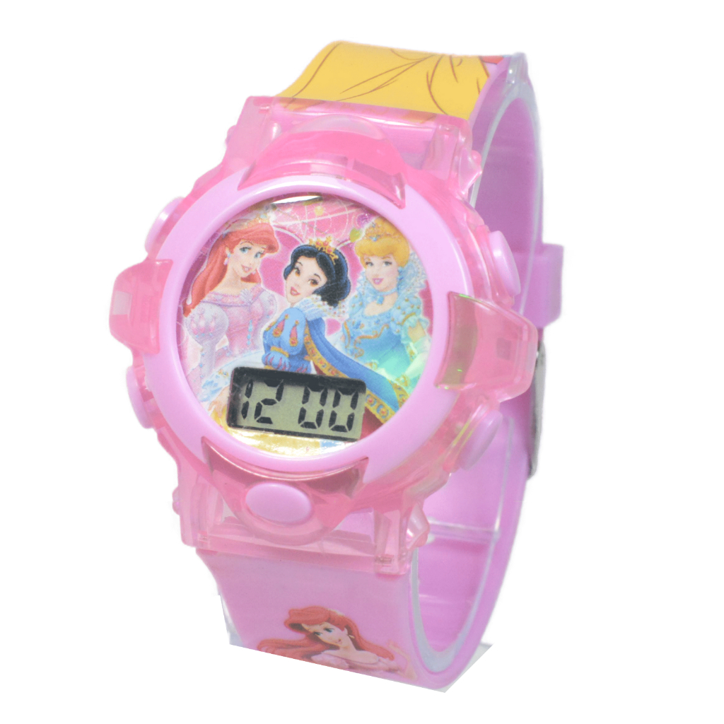 Relógio Infantil Menina Princesa Branca De Neve C/ Luz E Som Várias Cores em Oferta na Shopee