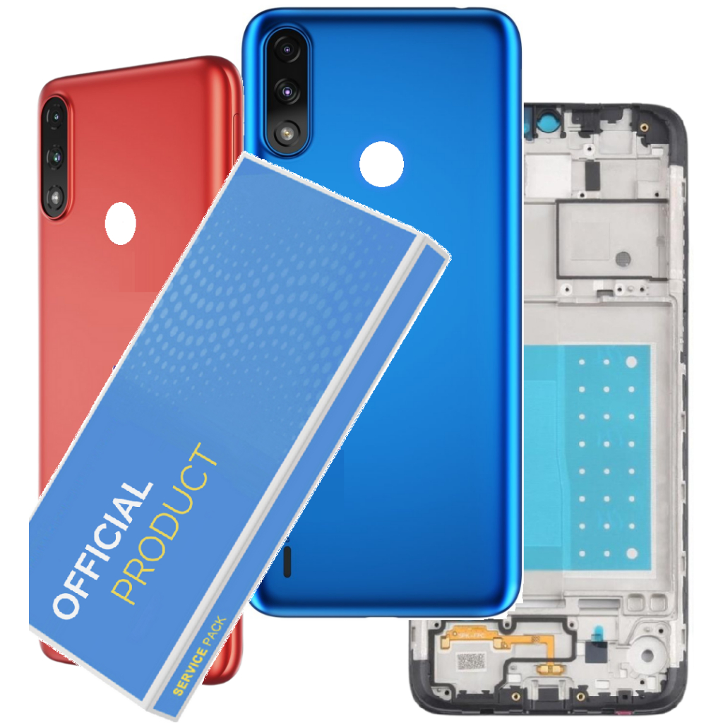 Carcaça Aro Chassis + Com Tampa Traseira Compatível Moto E7 Power Xt2097 + Envio Hoje!