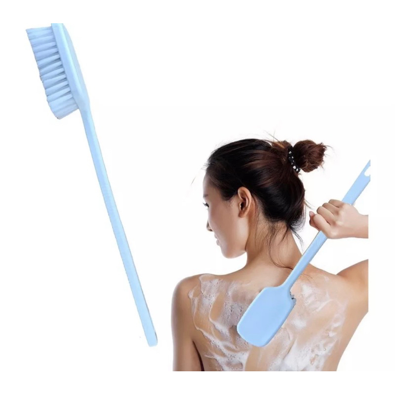 Escova Spa Para Banho Limpeza Costas E Geral Cabo Longo Cerdas Macia em Oferta na Shopee