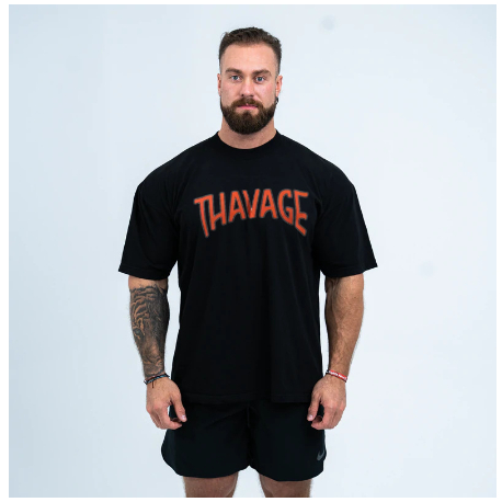 Camiseta Oversized Thavage Academia Musculação Treino Confortável