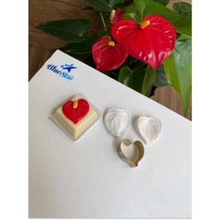 Mini kit cortador e frisador flor antúrio
