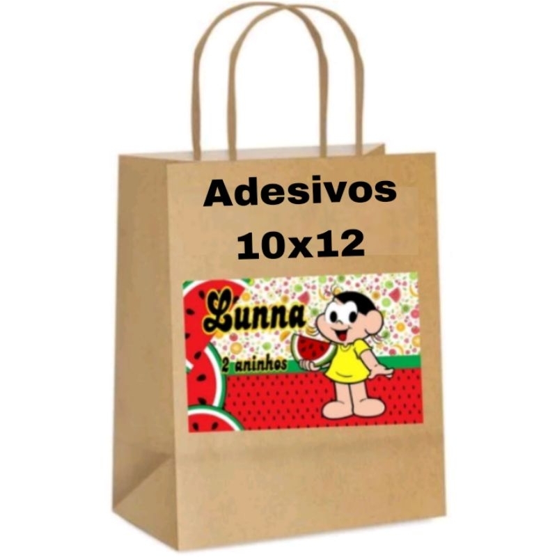Adesivos para sacola surpresa personalizados 10x12 em Oferta na Shopee