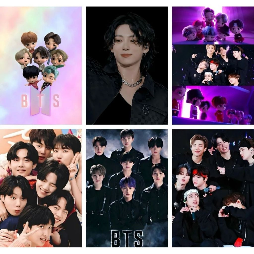 Quadros Decorativos BTS K-Pop Placas Decoração em Oferta na Shopee