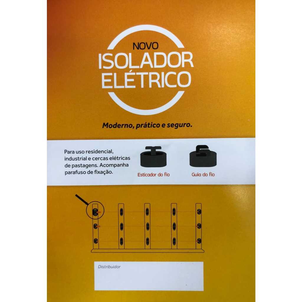 kit isolador fio elétrico para cerca rural e residencial casa chacara sitio c/60 peças
